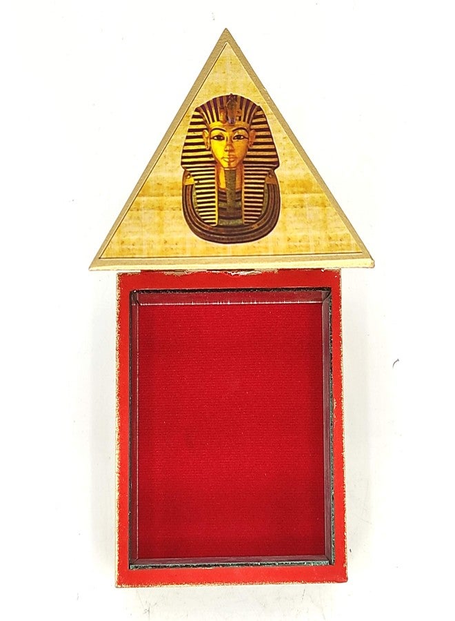 Plus Value Wooden Vastu Pyramid Wish Box | Money Attraction Cash Box with Egyptian Symbols | Reiki Healing Energy Wealth, Success & Prosperity | Feng Shui Decor for Home Office Temple | 4 Inch - Image 3